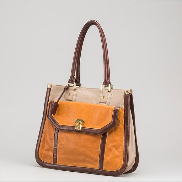 Tory Burch Small Faux Leather Tote - Picture 1 of 10